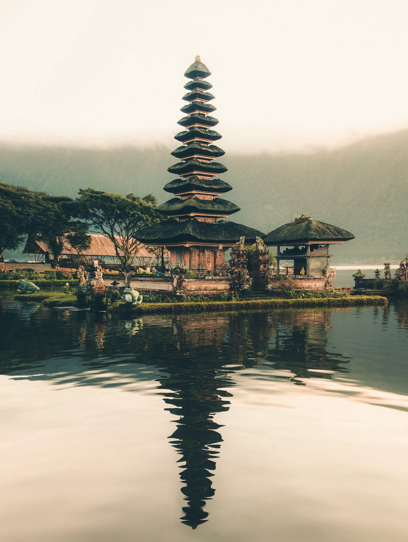 Bali temple and tropical destination scenery