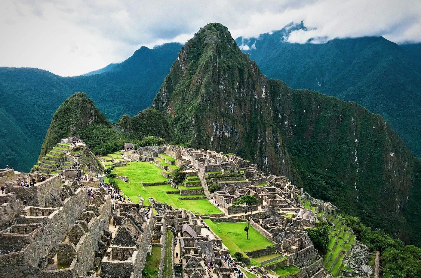 Machu Picchu ancient citadel in the Andes, Peru